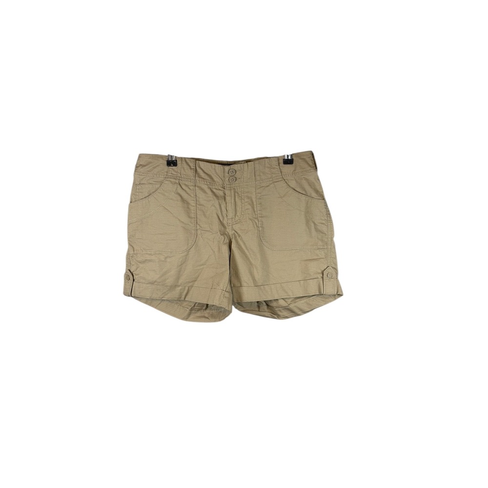 The North Face Womens Khaki Ripstop Hiking Shorts Regular Tan Cuffed‎ Utility